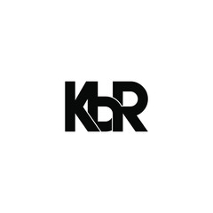 kbr letter original monogram logo design