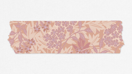 Jasmine flower washi tape journal sticker remix from artwork by William Morris