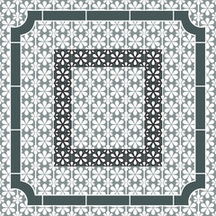 Obraz premium Fantastic flower ornament. Beautiful vector pattern. Design can be used for Scarf, Card, bandana print, kerchief design, napkin