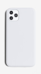 White smartphone case mockup product showcase