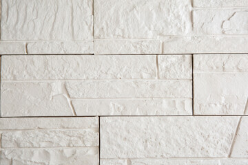 white background of white stone, brick, texture