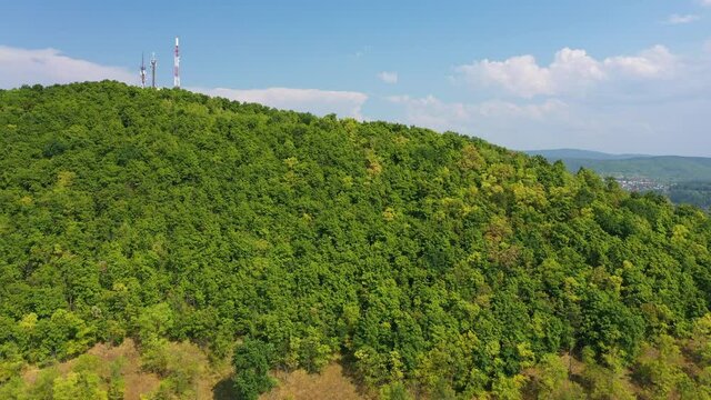 City of metallurgists Asha. General plan from above. Aerovideo