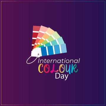 International Color Day. Multi Color Palate Background