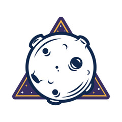 moon space badge