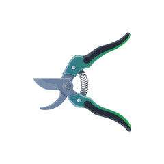 Garden shears, pruning scissors vector icon. Tool for gardening works, pruner instrument, hand equipment for gardeners isolated cartoon secateurs on white background