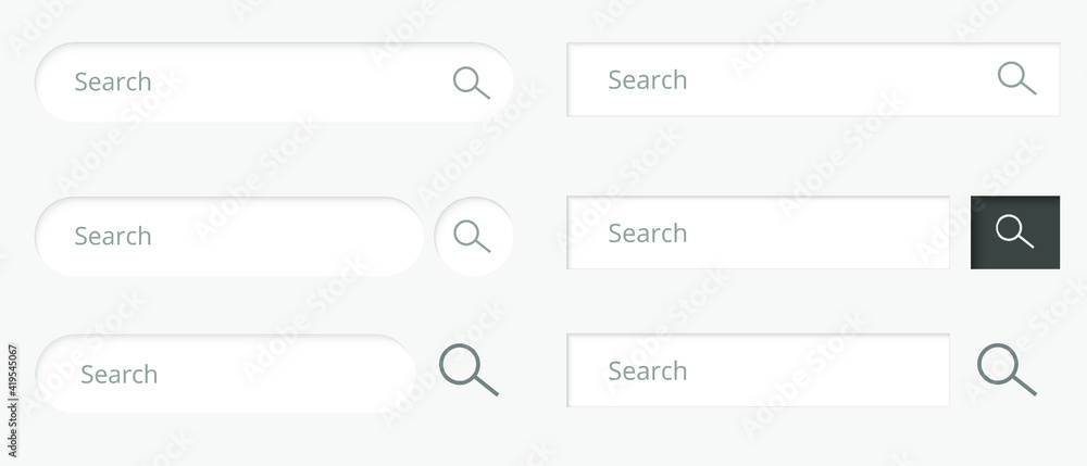 Poster search bar flat icon. isolated vector symbol for web ui.