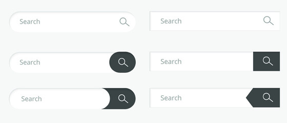 Search bar flat icon. Isolated vector symbol for web UI.