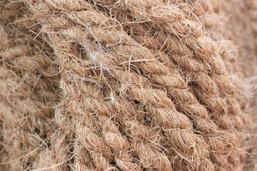 rope, coconut fiber ropes, close-up, background