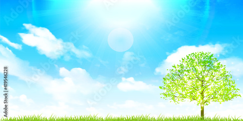 草原 空 風景 背景 Wall Mural Wallpaper Murals J Boy