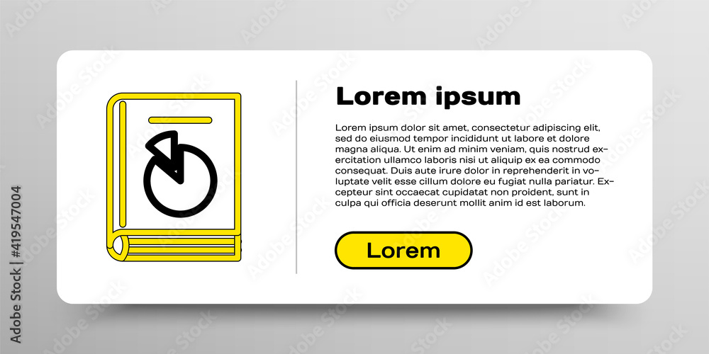 Poster line user manual icon isolated on white background. user guide book. instruction sign. read before u