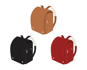 ランドセル３色セット・黒　赤　キャメル