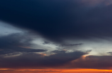 Fototapeta na wymiar Sunset colorful sky. Natural background.