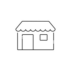 Mart thin line icon. Icon for user interfaces and web sites.