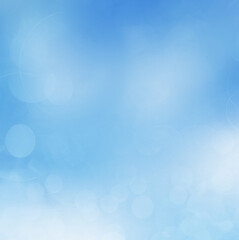 Abstract blue sky as elegant background