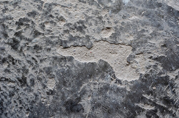The old gray concrete floor.