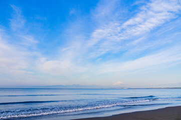 神奈川県の湘南の海岸