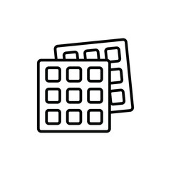 Naklejka premium waffle icon