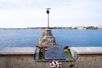 Monument to Sunken Ships in Sevastopol, Crimea peninsula.
