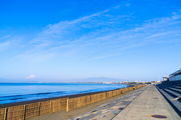 Fototapeta na wymiar 神奈川県の湘南の海岸