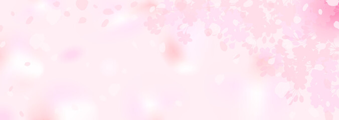 ふんわりとした桜のイラスト