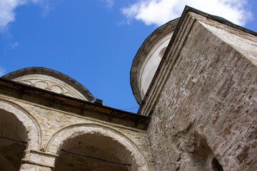 Church of the Assumption of the Blessed Virgin Mary in Ivangorod. Ivangorod Fortress Museum - the first Russian fortress in Russia.