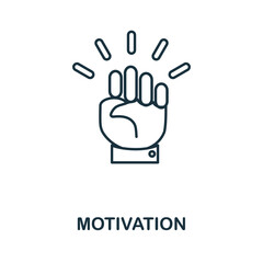 Motivation icon. Simple element from team building collection. Creative Motivation icon for web design, templates, infographics and more