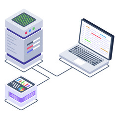 
A data protection isometric icon design

