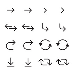 Arrows icon set