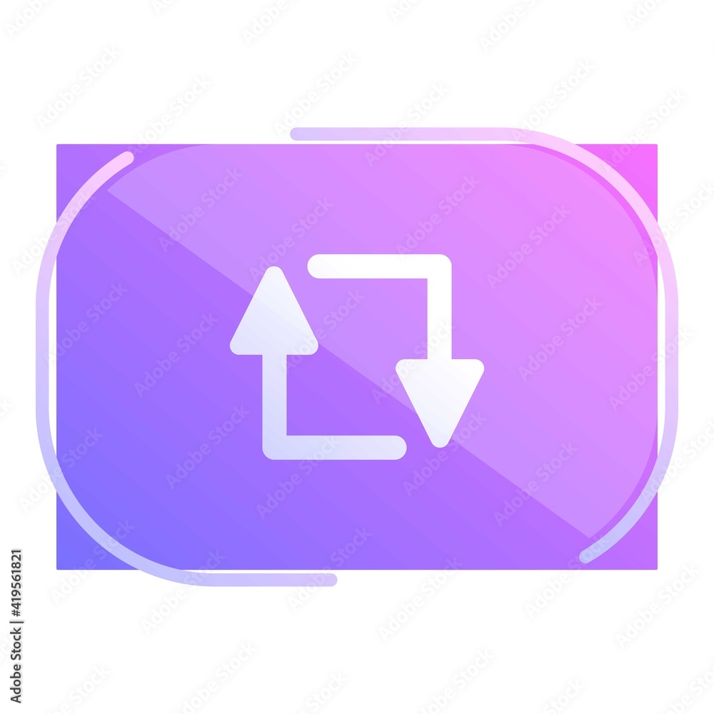 Poster repost media icon. cartoon of repost media vector icon for web design isolated on white background