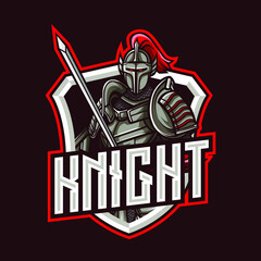 Knight Logo mascot for eSport and sport