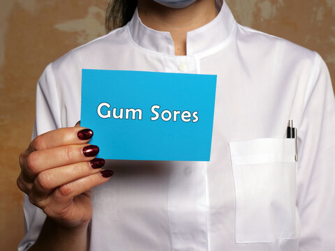  Gum Sores Inscription On The Sheet.