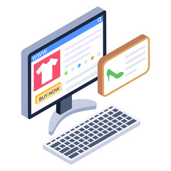 
An icon design of web shopping

