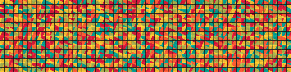 Abstract Geometric Pattern generative computational art illustration