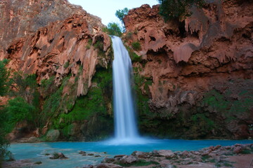 Fototapeta na wymiar Havasu Falls, Havasu Canyon, Havasupai Indian Reservation, Arizona, United States