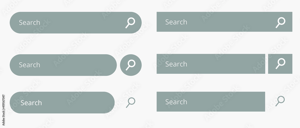 Poster search bar flat icon. isolated vector symbol for web ui.