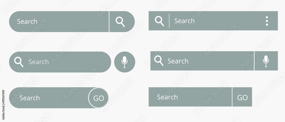 Aufkleber search bar flat icon. isolated vector symbol for web ui.