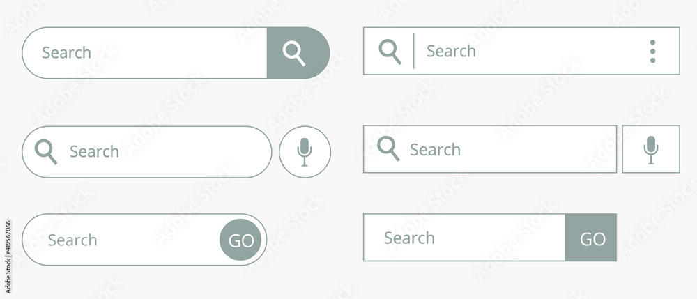 Poster search bar flat icon. isolated vector symbol for web ui.