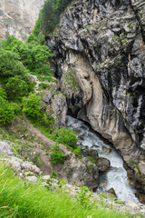 The Kurtatin Gorge in North Ossetia-Alania