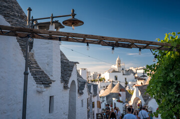 traditional Trulli alley in Alberobello, Puglia