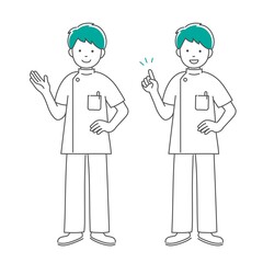 整体師のシンプルなイラスト