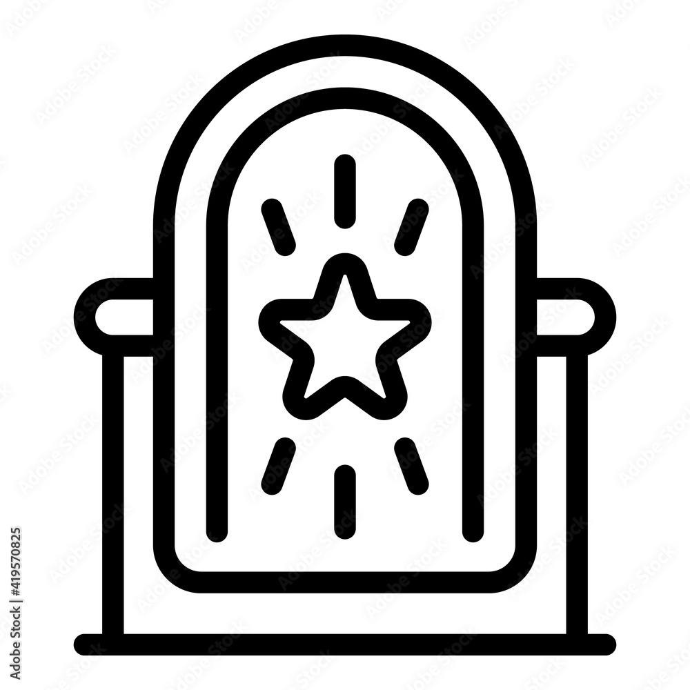 Aufkleber self-esteem motivation icon. outline self-esteem motivation vector icon for web design isolated on w