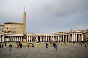 Obraz premium Piazza San Pietro, Città del Vaticano, Gian Lorenzo Bernini - St. Peter's square, Vatican city, Rome, Italy
