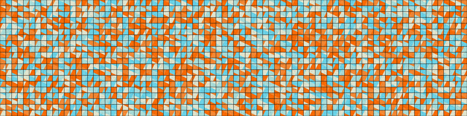 Fototapeta premium Abstract Geometric Pattern generative computational art illustration