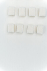 sugar cubes evenly spaced sweets ingredient top view