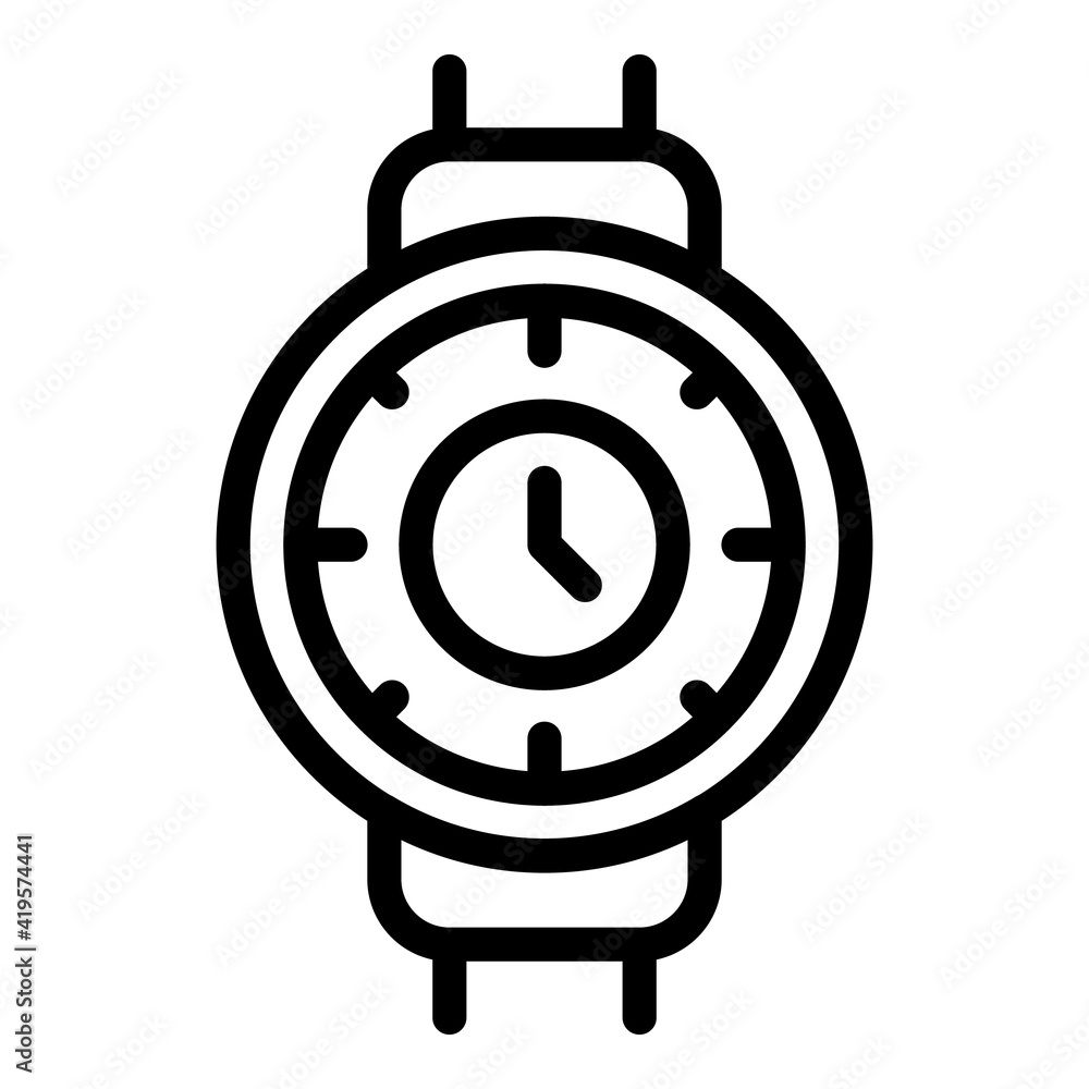 Poster hour time management icon. outline hour time management vector icon for web design isolated on white