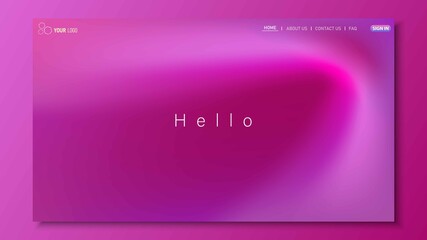 Minimalist landing page background. Website UI design background. Eps 10 vector