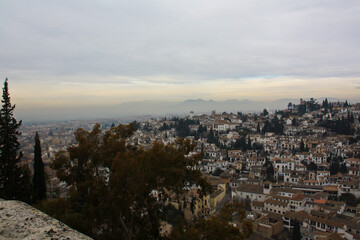 Picturesque impressions from the Alhambra in Spain