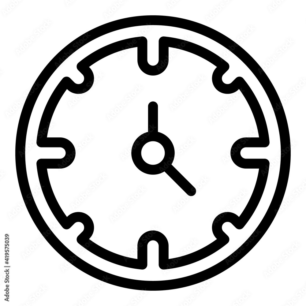 Poster work time management icon. outline work time management vector icon for web design isolated on white