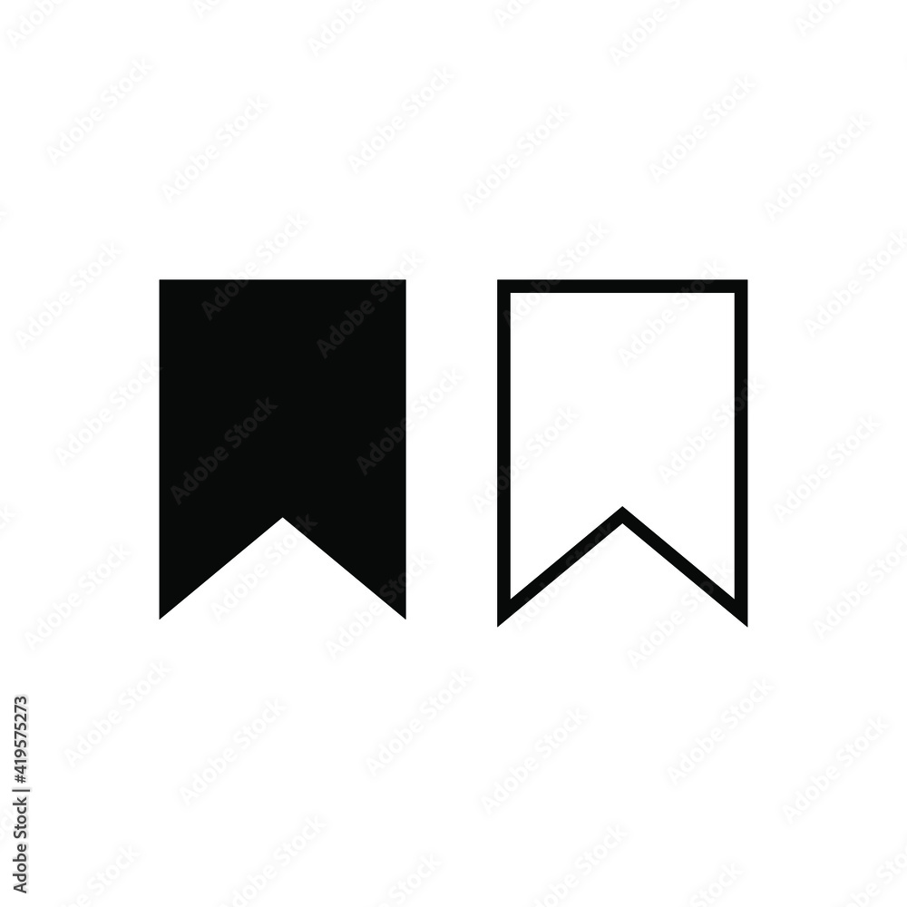 Poster bookmark vector icon. reading mark symbol. read note book sign. web and application interface button