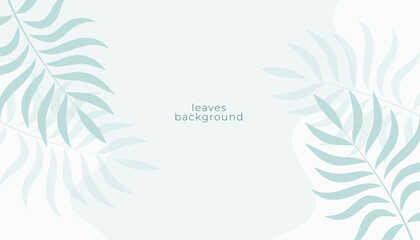 elegant white leaves background design